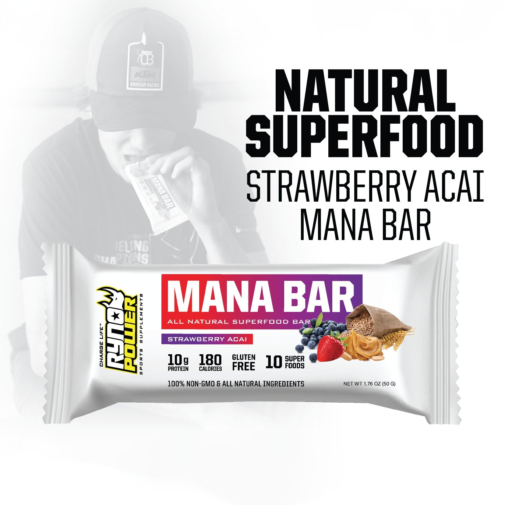 MANA BAR Proteinriegel Strawberry Acai