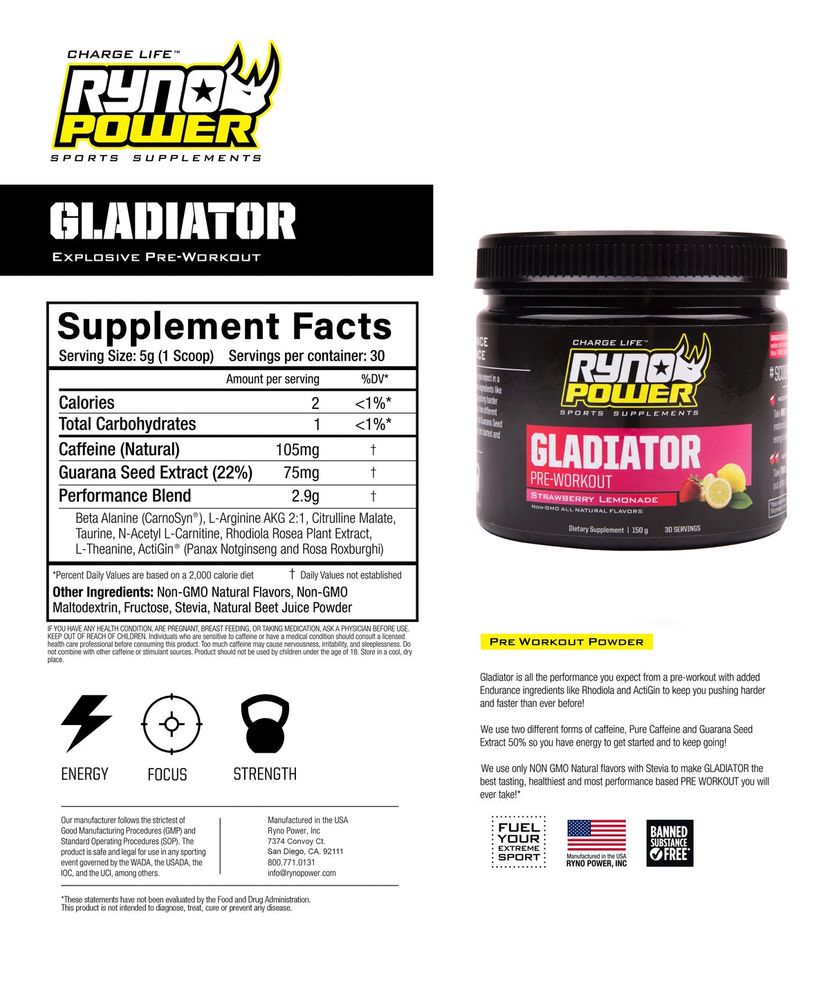 Bodybuilder Power Package Rynopower