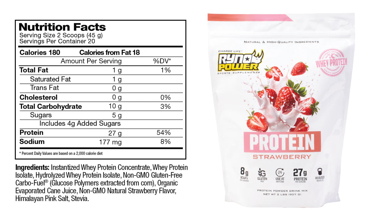 Premium Protein Rynopower Strawberry