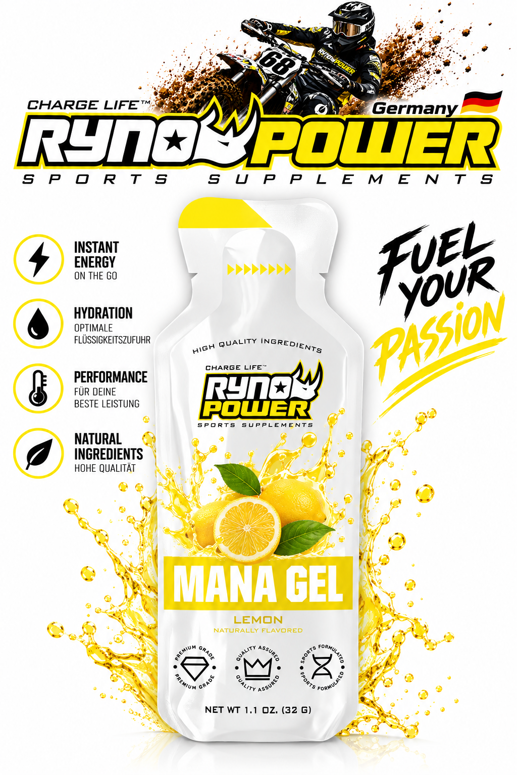 MANA Gel Performance Lemon