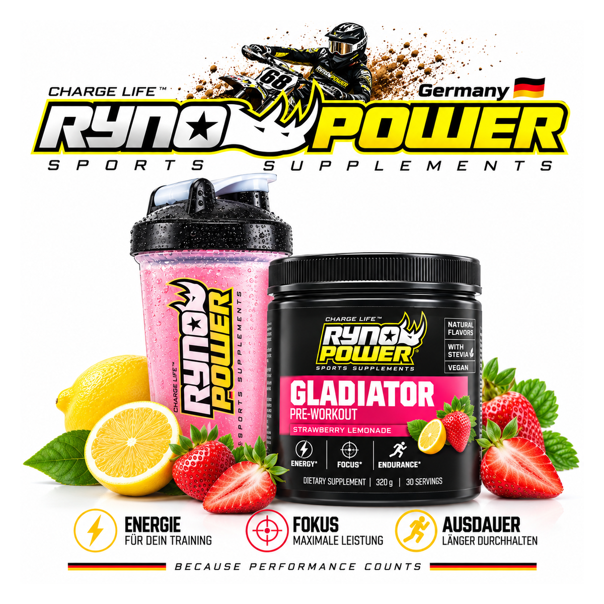Gladiator MX Racing Pack Erdbeer Limonade