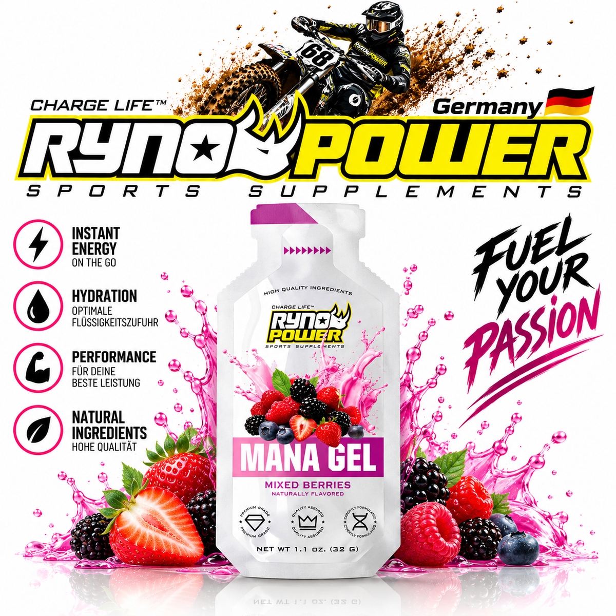 MANA Performance Gel Mixed Berries